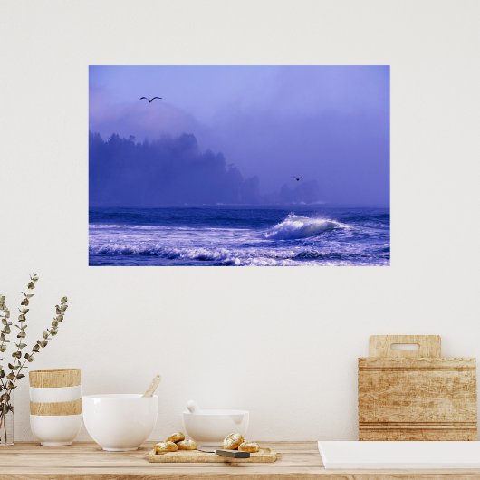 USA, Washington, Olympischer Nationalpark. Nebel Poster (Küche)