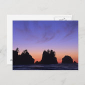 USA, Washington, Olympischer Nationalpark, Shi-shi Postkarte (Vorne/Hinten)