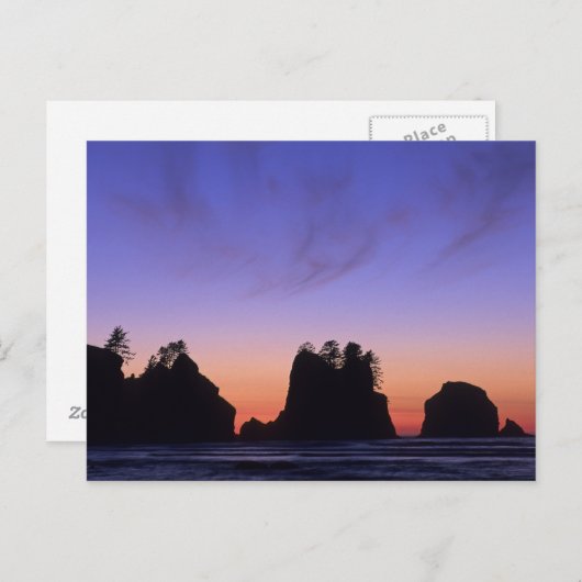 USA, Washington, Olympischer Nationalpark, Shi-shi Postkarte (Vorne/Hinten)
