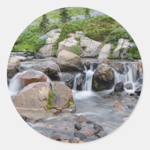 USA, Washington, Rainier National Park 3 Runder Aufkleber