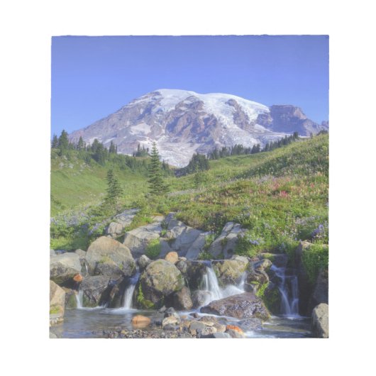 USA, Washington, Rainier NP, Rainier und 2 Notizblock (Vorderseite)