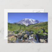 USA, Washington, Rainier NP, Rainier und 2 Postkarte (Vorne/Hinten)