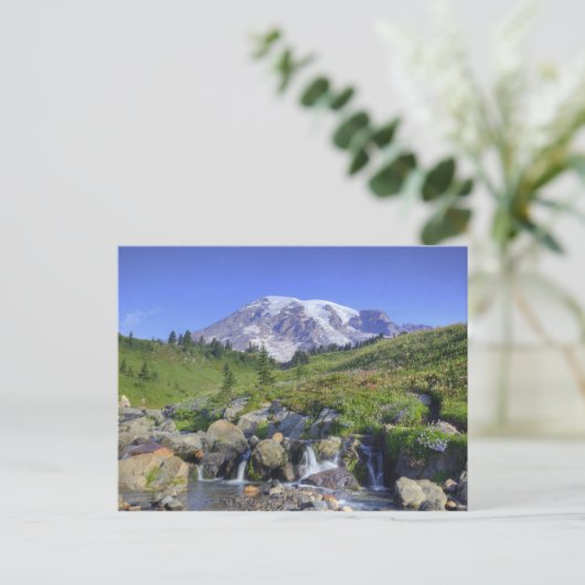 USA, Washington, Rainier NP, Rainier und 2 Postkarte (Stehend Vorderseite)