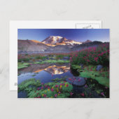 USA, Washington, Rainier NP, Sonnenaufgang, Postkarte (Vorne/Hinten)