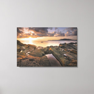 USA, Washington, San Juan Islands. Ein dramatisch Leinwanddruck