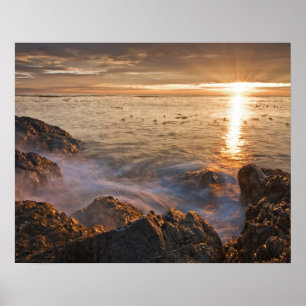 USA, Washington, San Juan Islands.  Ein dramatisch Poster