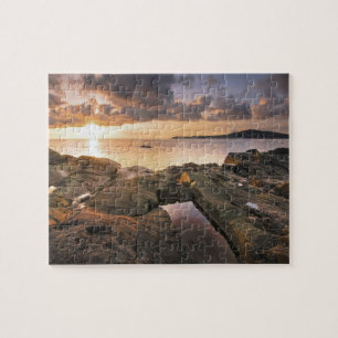 USA, Washington, San Juan Islands.  Ein dramatisch Puzzle