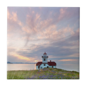 USA, Washington, San Juan Islands. Sonnenuntergang Fliese