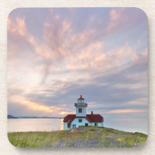 USA, Washington, San Juan Islands. Sonnenuntergang Getränkeuntersetzer
