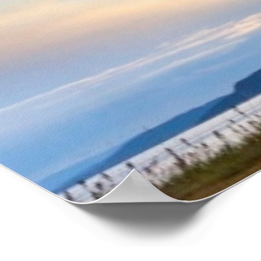 USA, Washington, San Juan Islands. Sonnenuntergang Poster (Ecke)