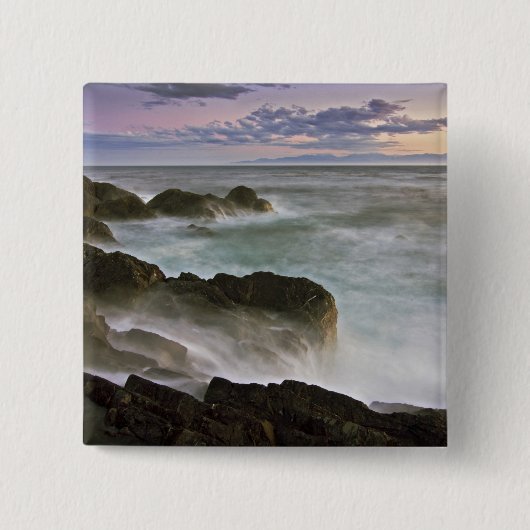 USA, Washington, San Juan Islands. Sturz Button (Vorderseite)