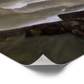 USA, Washington, San Juan Islands. Wellenabsturz Poster (Ecke)