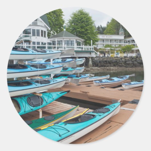 USA, Washington, San Juan Runder Aufkleber (Vorderseite)