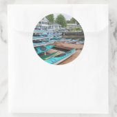 USA, Washington, San Juan Runder Aufkleber (Tasche)