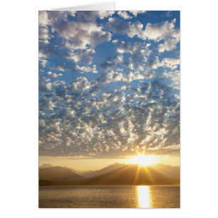 USA, Washington, Seabeck. Sonnenuntergang