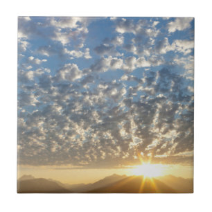 USA, Washington, Seabeck.Sonnenuntergang Fliese