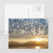 USA, Washington, Seabeck. Sonnenuntergang Postkarte (Vorne/Hinten)