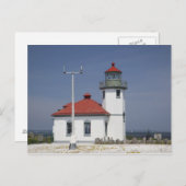 USA, Washington, Seattle, Alki Point Lighthouse, 2 Postkarte (Vorne/Hinten)