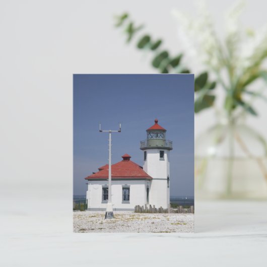 USA, Washington, Seattle, Alki Point Lighthouse, Postkarte (Stehend Vorderseite)