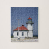 USA, Washington, Seattle, Alki Point Lighthouse, Puzzle (Vertikal)