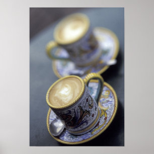 USA, Washington, Seattle, Espresso Drinks in Poster