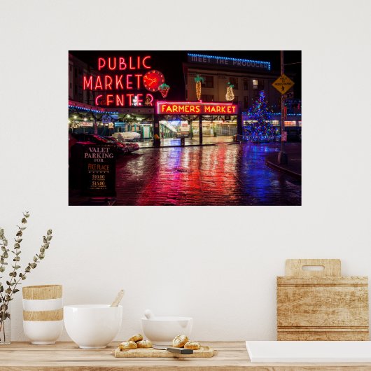 USA, Washington, Seattle, Pike Place Market Poster (Küche)