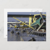 USA, Washington, Seattle, Seaplane, docked on Postkarte (Vorne/Hinten)