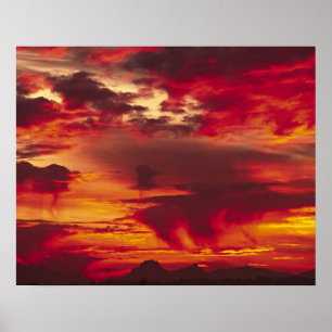 USA, Washington, Seattle. Sunrise Poster