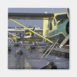 USA, Washington, Seattle, Wasserflugzeuge am Dock Magnet