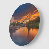 USA, Washington, Spokane, Riverfront Park Große Wanduhr (Winkel)