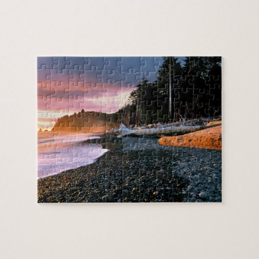 USA, Washington Staat, Olympic NP. Wellen raufen Puzzle (Horizontal)