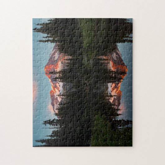 USA, Washington Staat. Rainier-Reflection Puzzle (Vertikal)