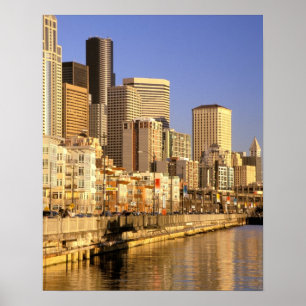 USA, Washington Staat, Seattle. 4 Poster