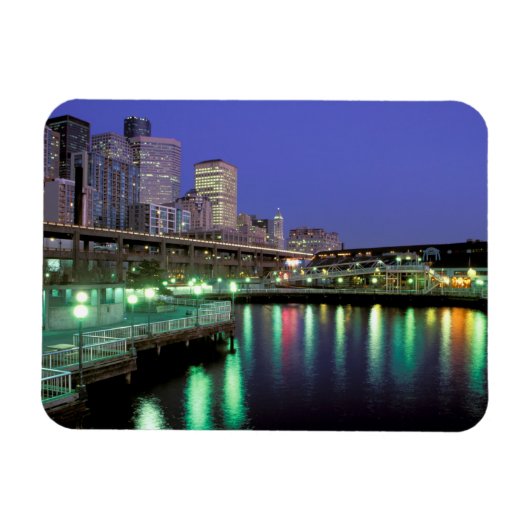 USA, Washington Staat, Seattle. 6 Magnet (Horizontal)