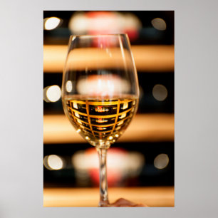 USA, Washington, Walla Walla. Weinglas Poster