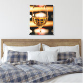 USA, Washington, Walla. Weinglas Leinwanddruck (Insitu (Schlafzimmer))