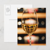 USA, Washington, Walla. Weinglas Postkarte (Vorne/Hinten)