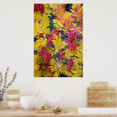 USA, Washington, Western Mountain Ash, Okanogan Poster (Küche)