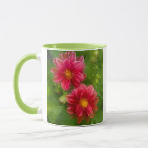 USA, Washington, Whidbey Island. Dahlien-Montage Tasse