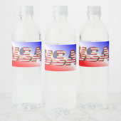 USA WASSERFLASCHENETIKETT (Flaschen)