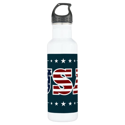 USA Water Bottle Edelstahlflasche (Vorderseite)