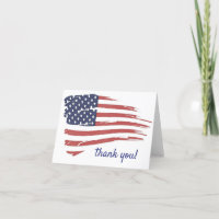 USA Watercolor American Flag Militär Patriotic