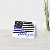 USA Watercolor American Flag Militär Patriotic Dankeskarte (Vorderseite)