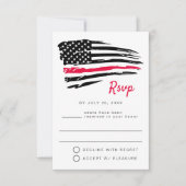 USA Watercolor American Flag Party UAWG Postcard Einladung (Vorderseite)