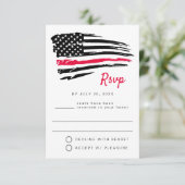 USA Watercolor American Flag Party UAWG Postcard Einladung (Stehend Vorderseite)
