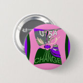 USA Wechseln Kunst Druck Button (Vorne & Hinten)