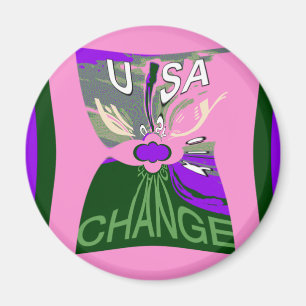 USA Wechseln Kunst Druck Magnet