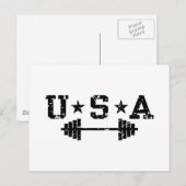 USA Weightlift Postkarte (Vorne/Hinten)