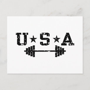 USA Weightlift Postkarte