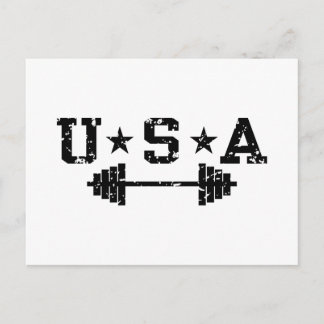USA Weightlift Postkarte